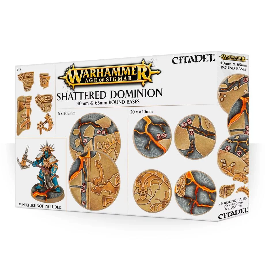 Age Of Sigmar: Shattered Dominion 40 & 65mm Round