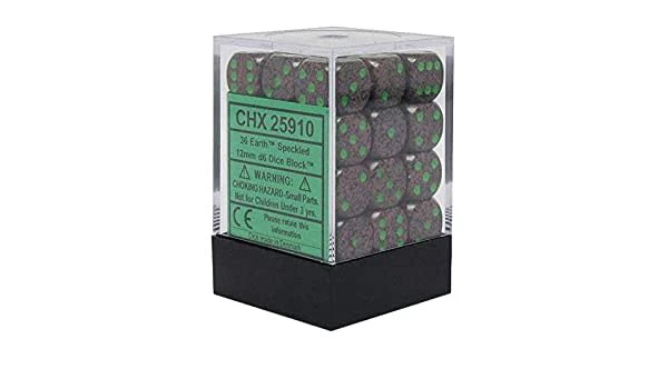 Chessex: Speckled Earth Set of 36 D6 Dice