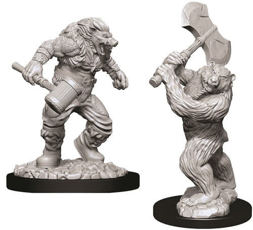 D&D Minis: Nolzur's Marvelous Unpainted Miniatures, W9 Wereboar & Werebear