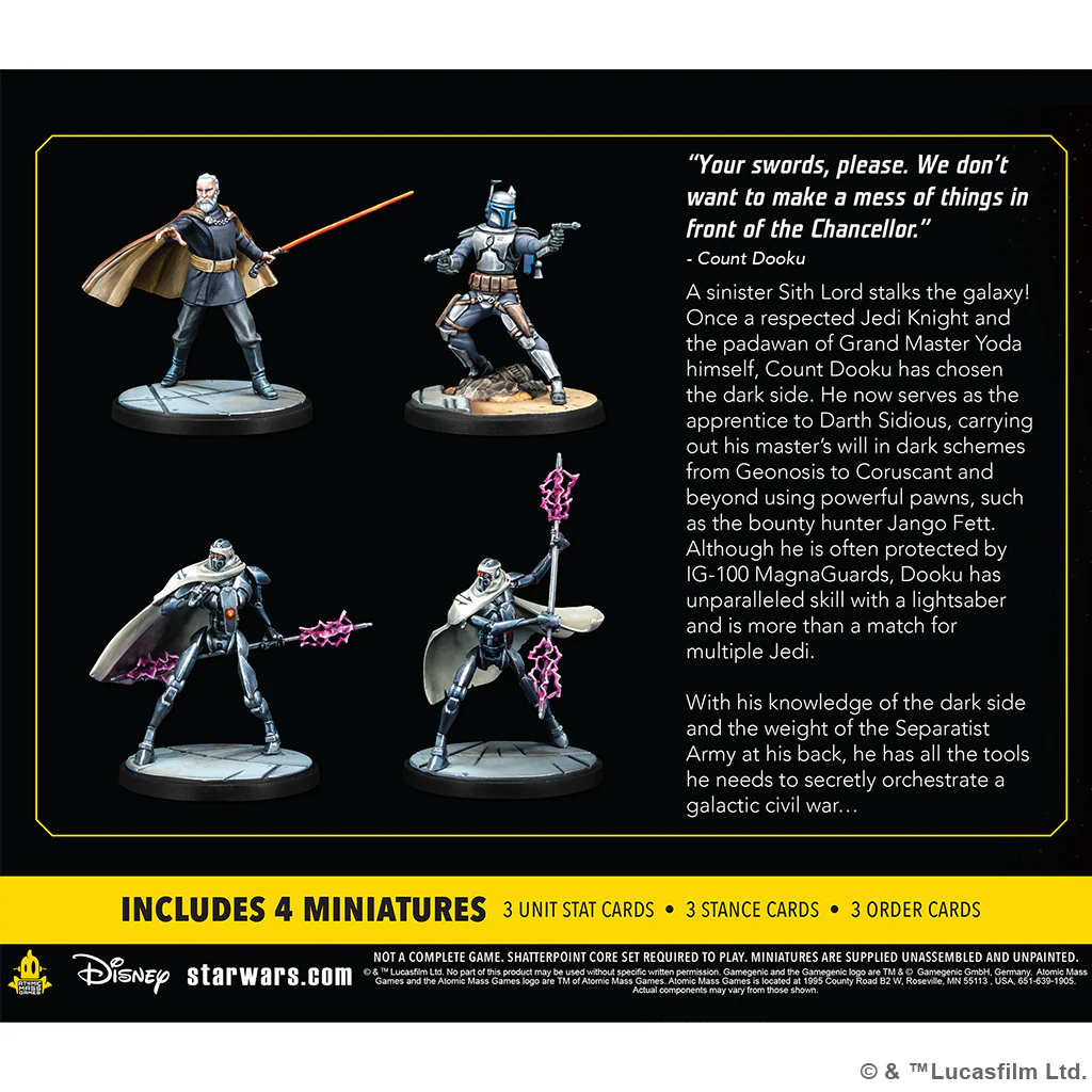 Star Wars: Shatterpoint - Twice The Pride: Count Dooku Squad Pack - Image 3