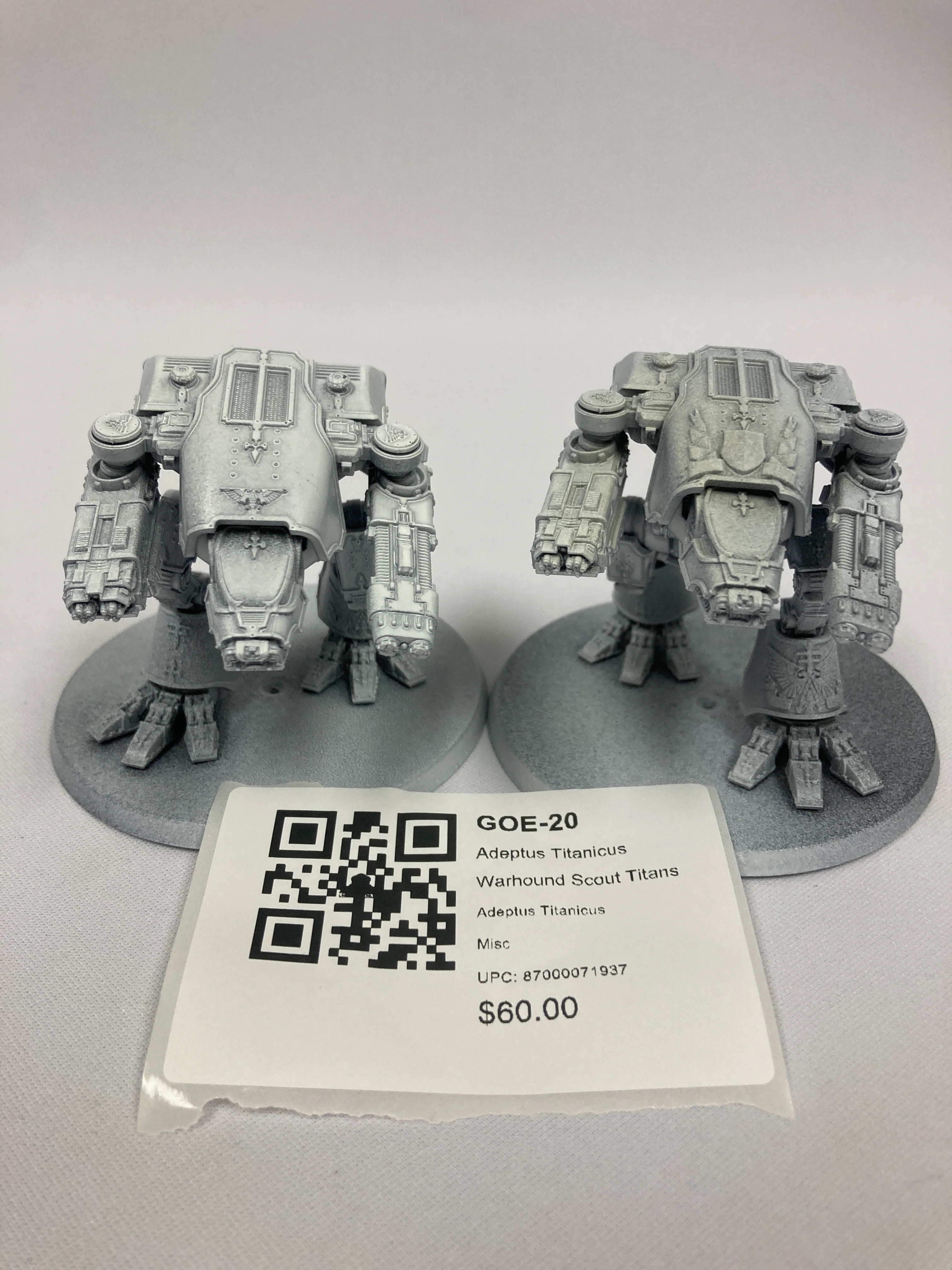 Adeptus Titanicus Warhound Scout Titans GOE-20