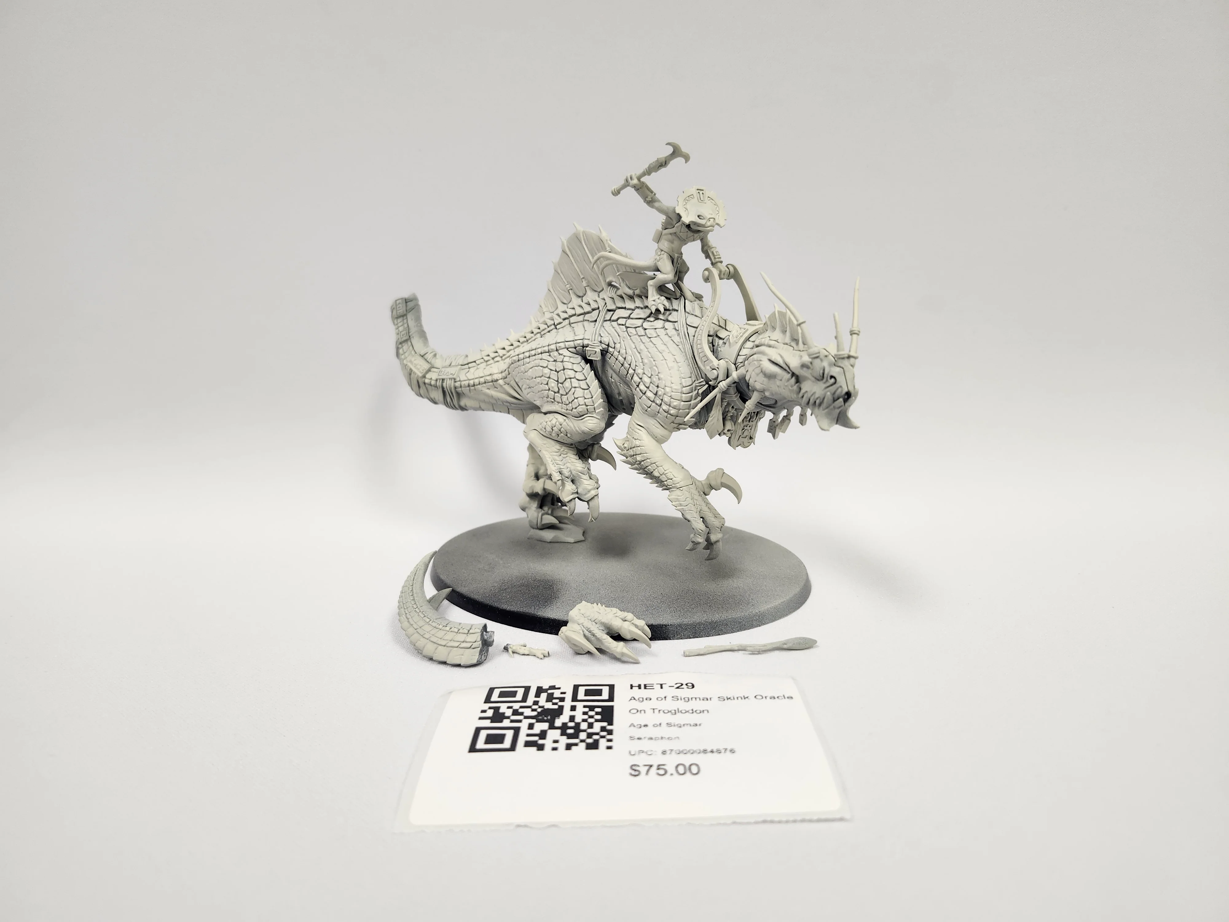 Age of Sigmar Skink Oracle On Troglodon HET-29