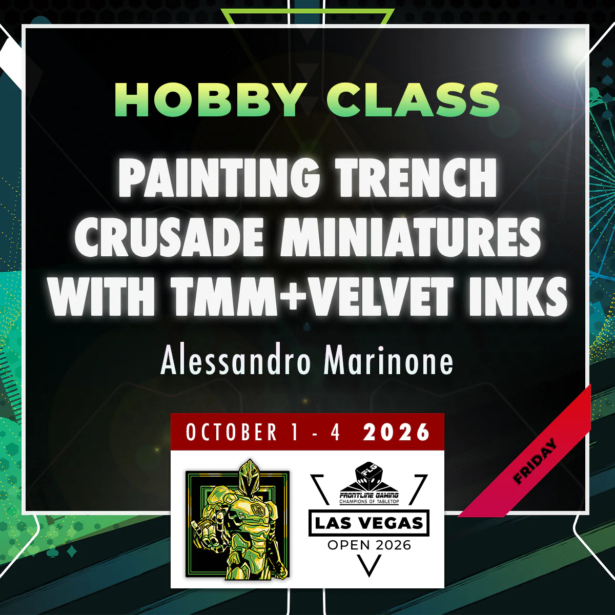 Alessandro Marinone - Painting Trench Crusade miniatures with TMM and Velvet Inks - LVO 2026 Hobby Class