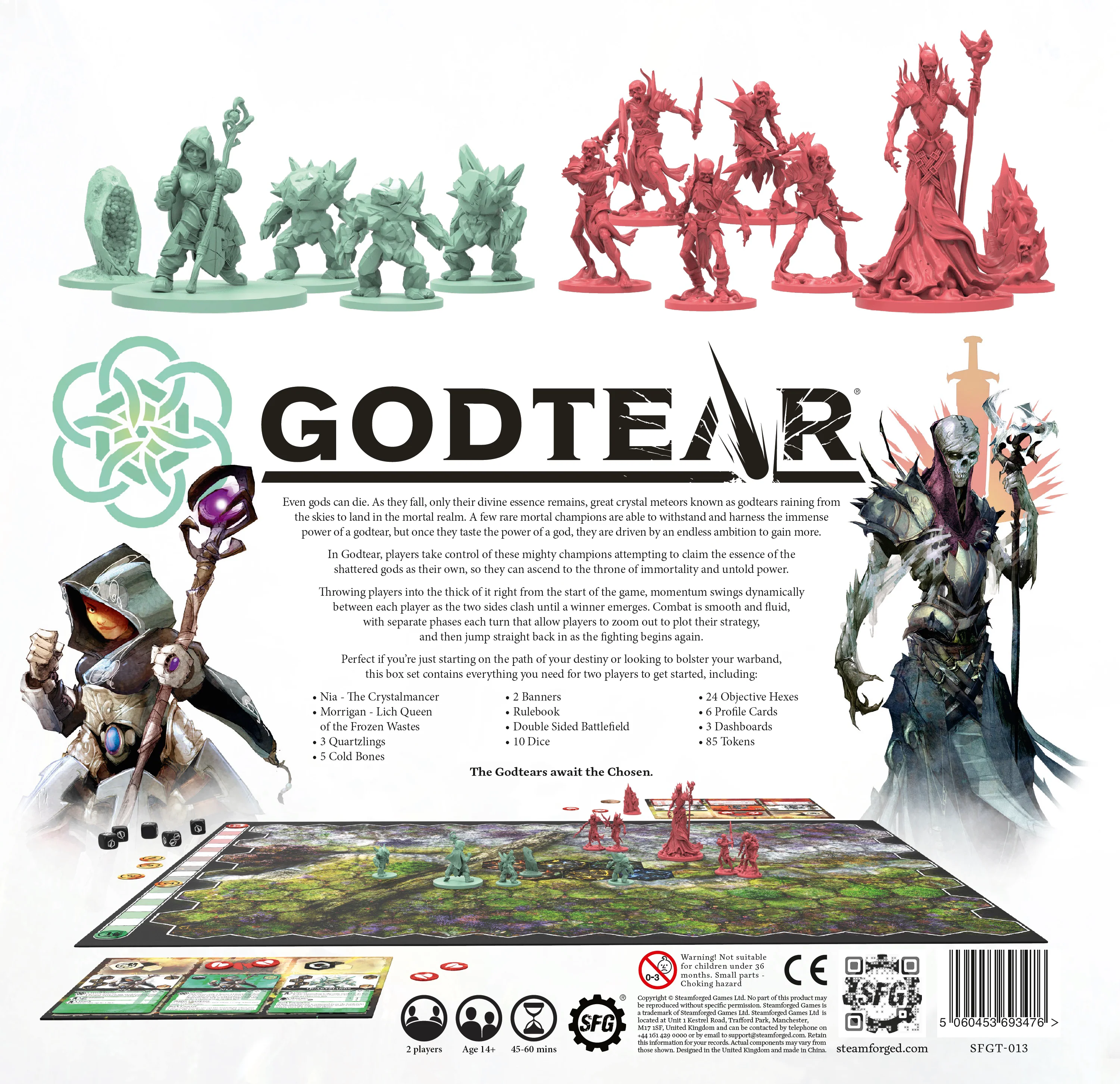 Godtear Eternal Glade Starter Set - Nia - The Crystalmancer / Morrigan - Lich Queen od the Frozen Wastes - Image 2