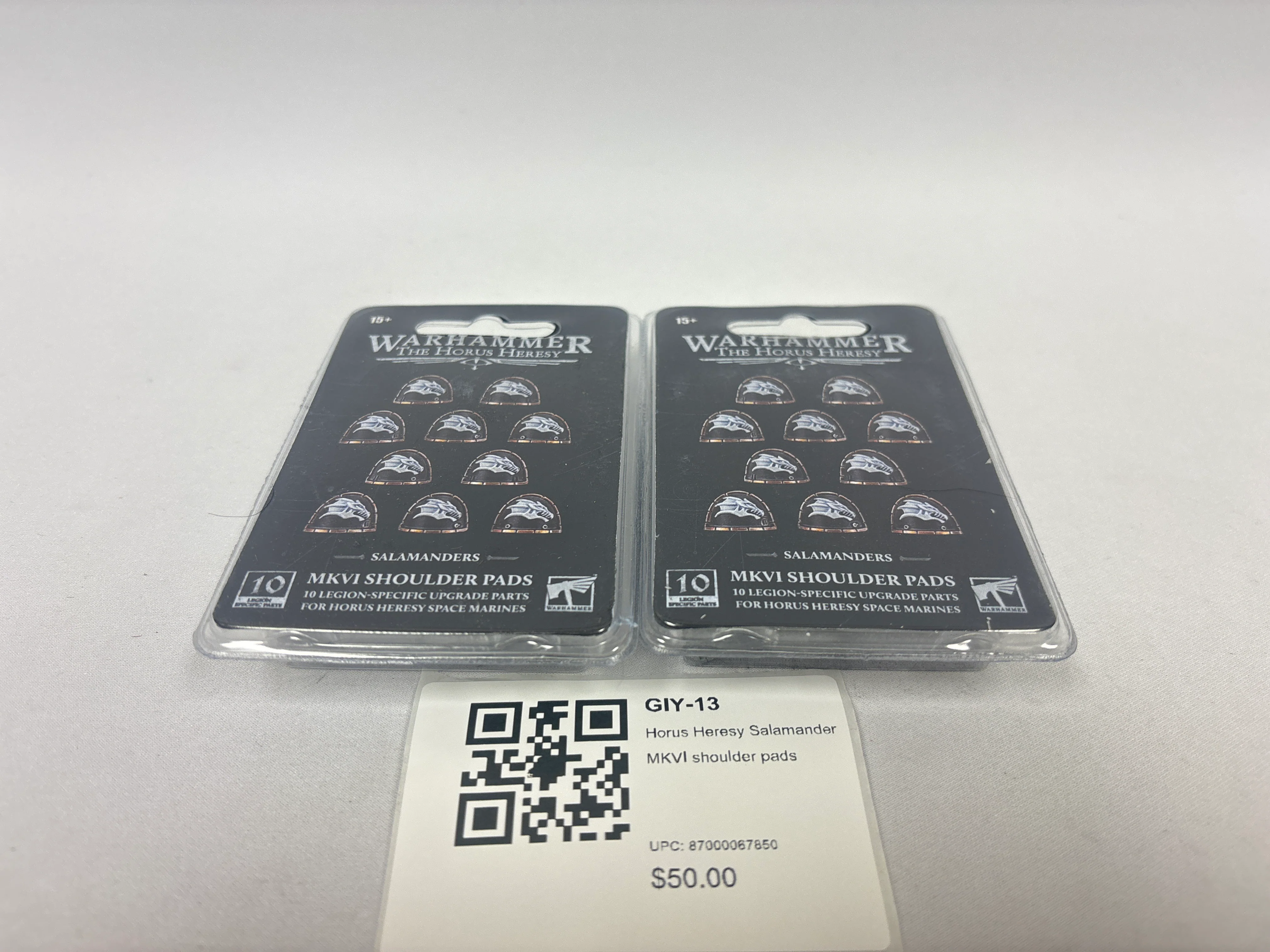 Horus Heresy Salamander MKVI shoulder pads GIY-13