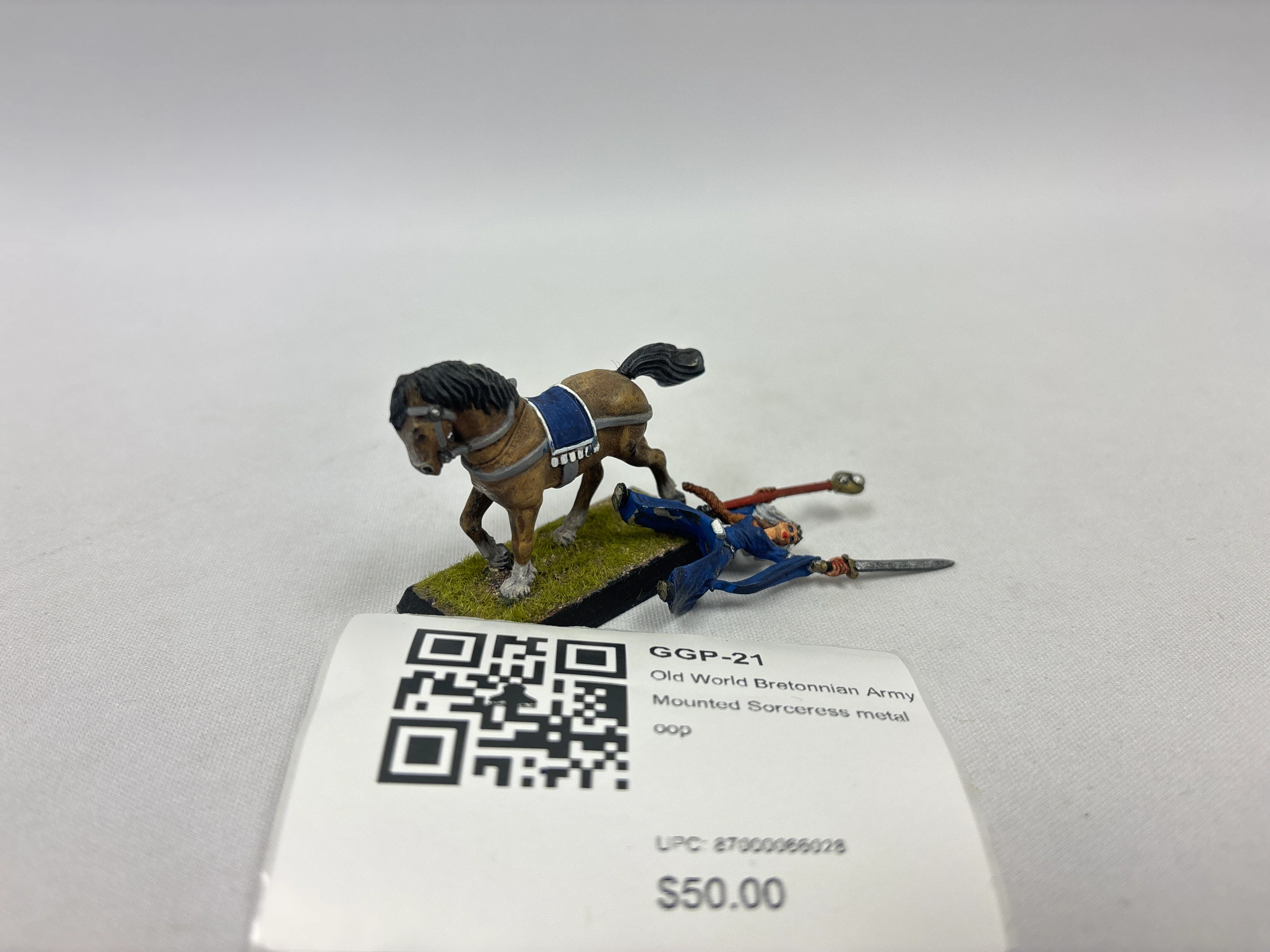 Old World Bretonnian Army Mounted Sorceress metal oop GGP-21
