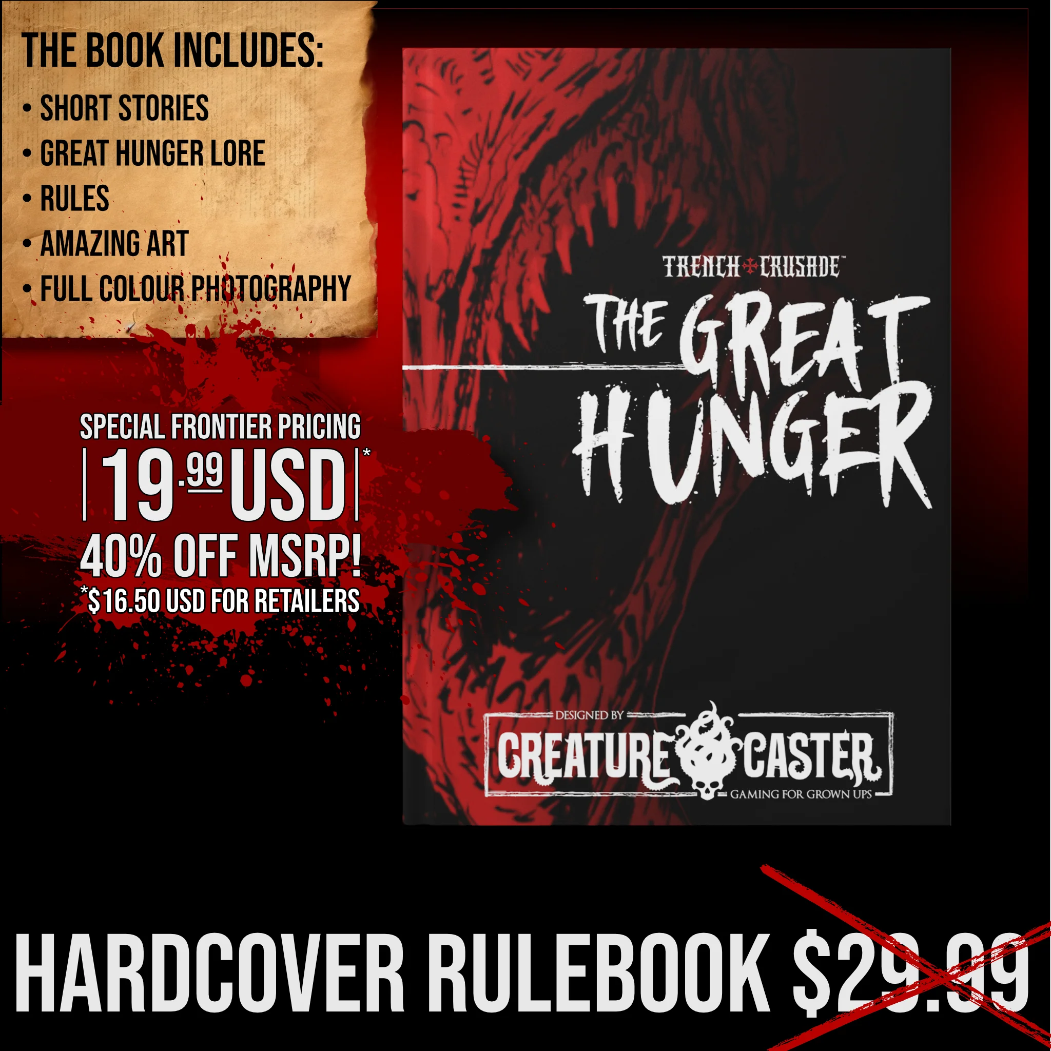 Trench Crusade: The Great Hunger Rulebook Pre-Order